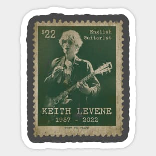 Engraved Vintage Style - Keith Levene Sticker